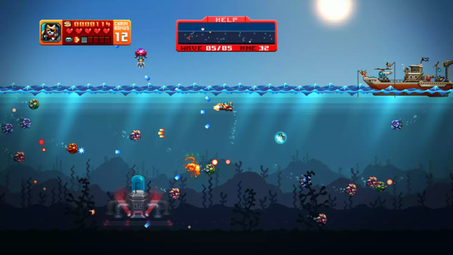 Aqua Kitty Milk Mine Defender