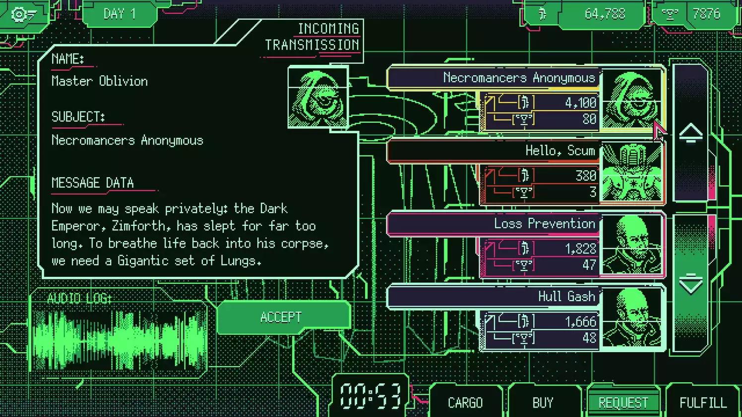 Space Warlord Organ Trading Simulator
