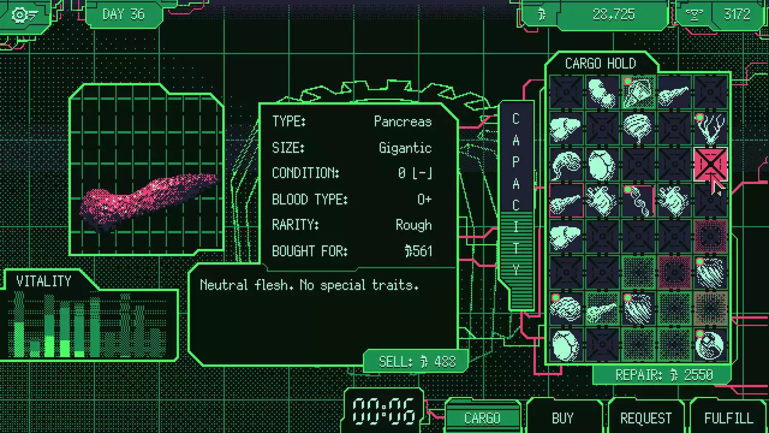 Space Warlord Organ Trading Simulator